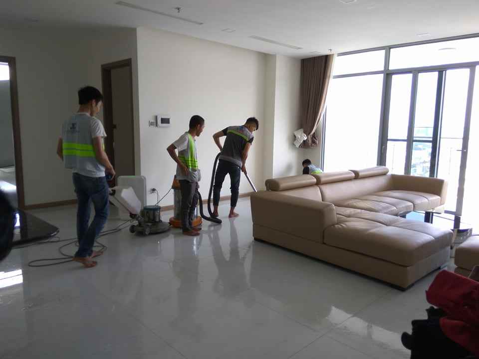 Dịch vụ vệ sinh căn hộ chung cư mới xây xong